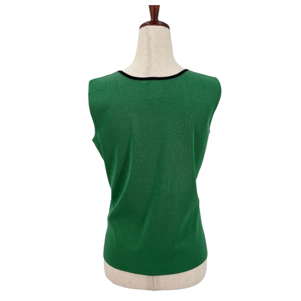 Toula‎ Knit Green and Black Sweater Jacket Set Small
